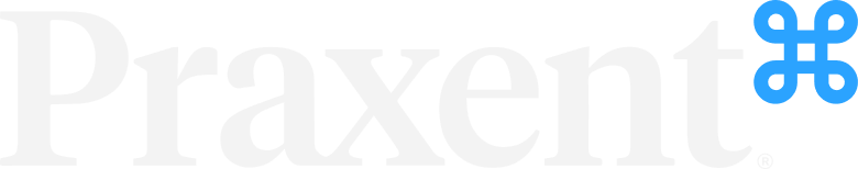 Praxent Logo 2024 (white)