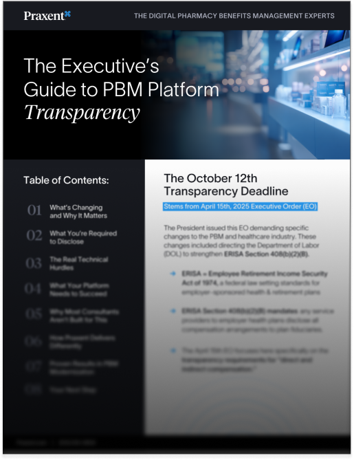 Cover - Executives Guide to Transparency - PBM